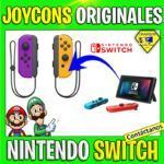 JOYCONS ORIGINALES NINTENDO SWITCH MORADO NEON NARANJA NEON