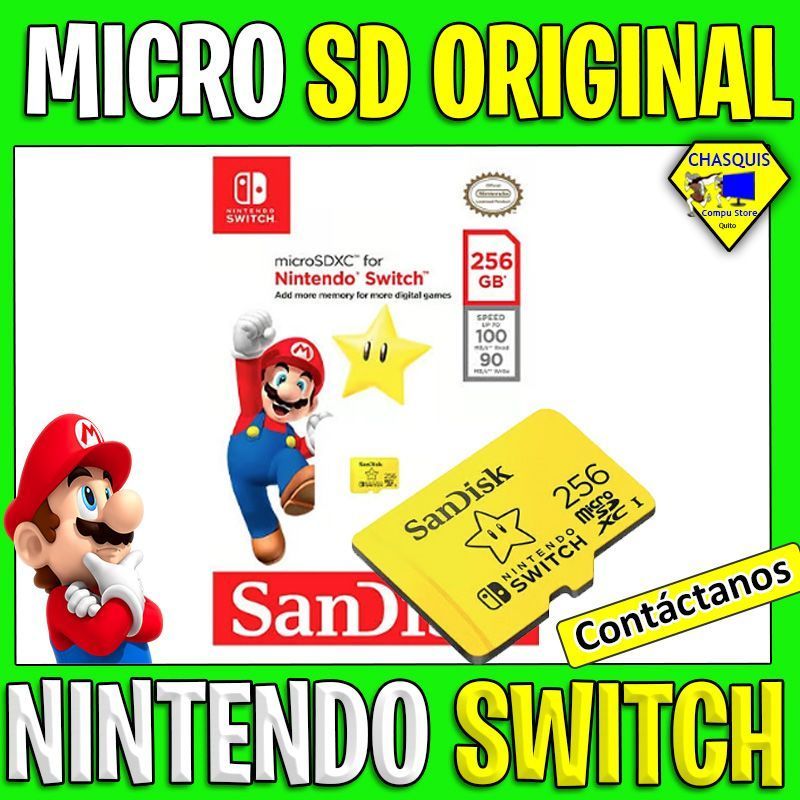 MICRO SD DE NINTENDO SWITCH DE 256GB
