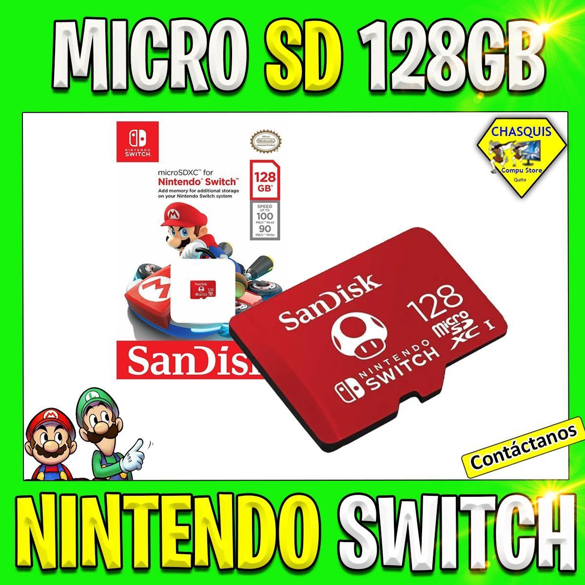 MICRO SD DE NINTENDO SWITCH DE 128GB