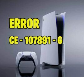 Ps5 error ce-107891-6