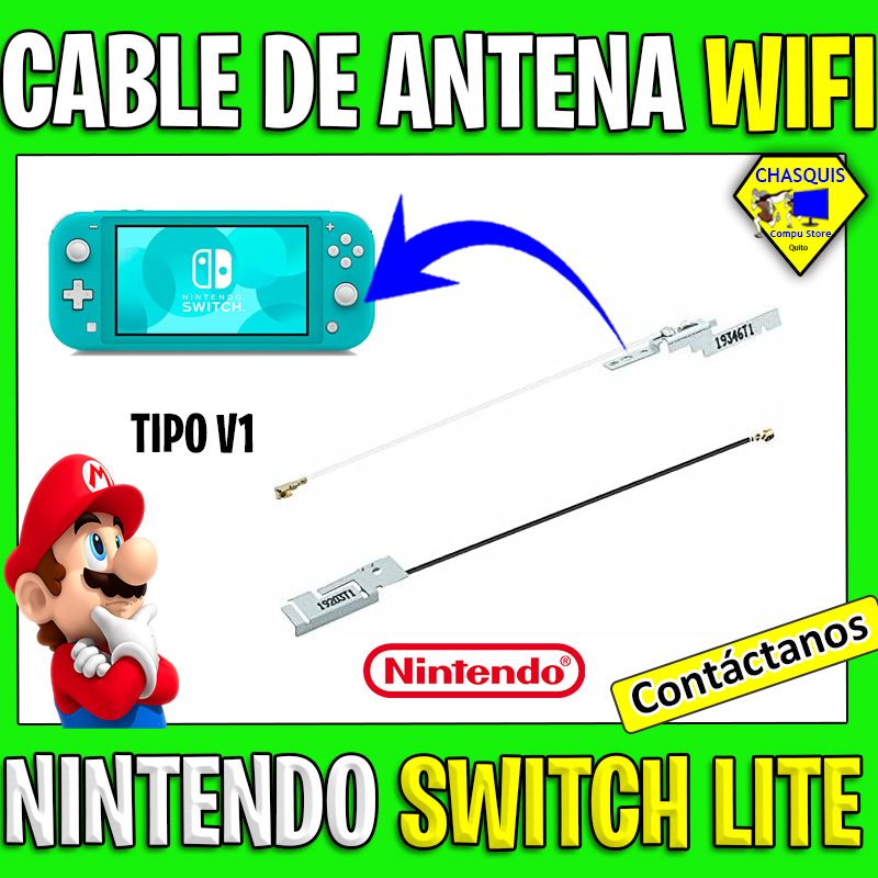 CABLE DE ANTENA WIFI BLUETOOTH PARA NINTENDO SWITCH LITE TIPO 1 CABLE BLANCO