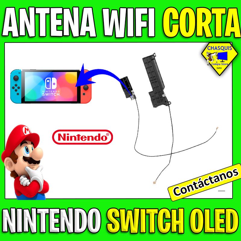 CABLE DE ANTENA WIFI BLUETOOTH PARA NINTENDO SWITCH OLED TIPO 1 CABLE CORTO 9.5CM