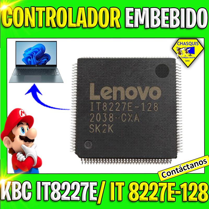 CONTROLADOR EMBEBIDO LAPTOP KBC IT8227E/ IT 8227E-128