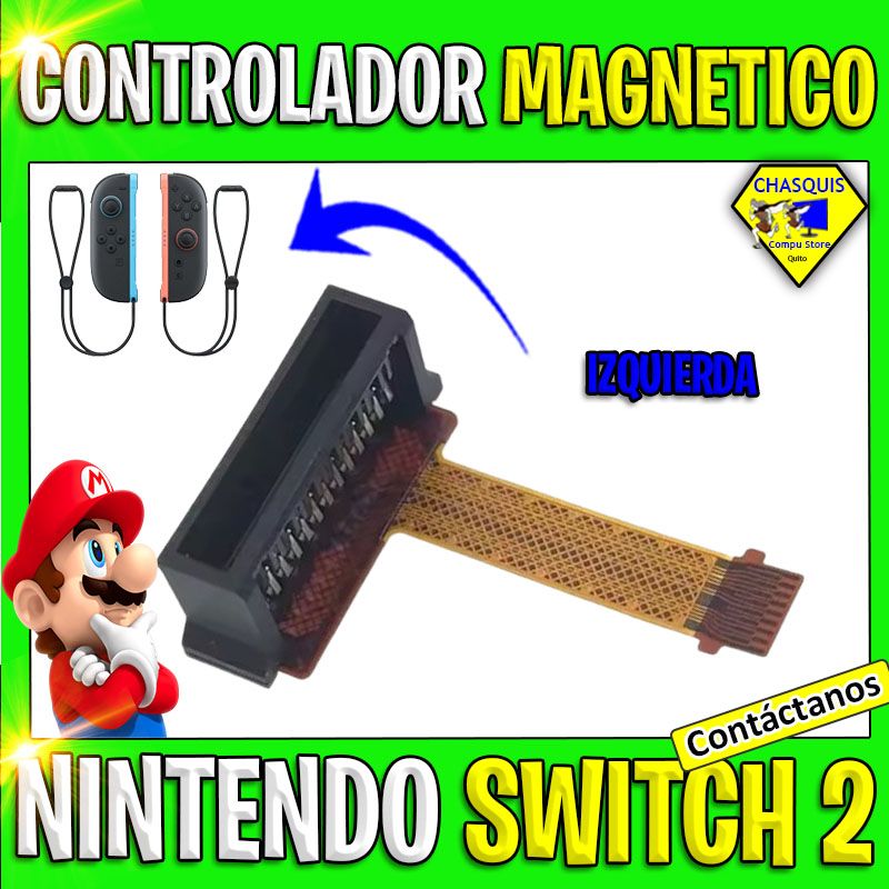 CONTROLADOR MAGNETICO RANURA L IZQUIERDA JOYCON NINTENDO SWITCH 2