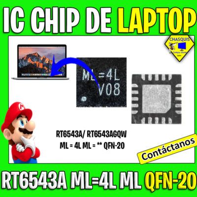 IC CHIP LAPTOP RT6543A/ RT6543AGQW/  ML = 4L ML = ** QFN-20