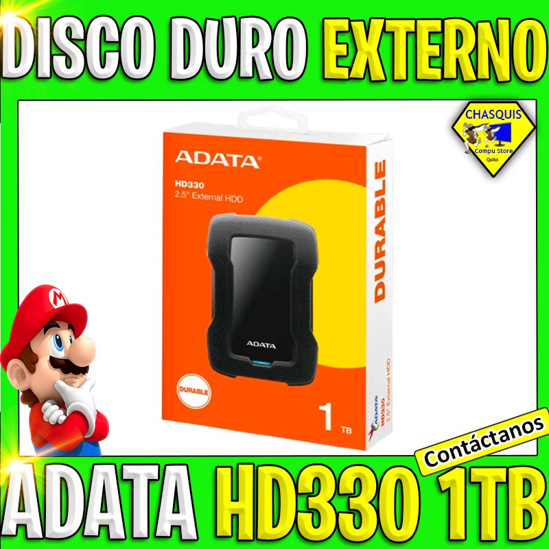 DISCO DURO EXTERNO ADATA HD330 DE 1TB