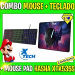 COMBO MOUSE + TECLADO + MOUSE PAD GAMING HASHA XTK-535S